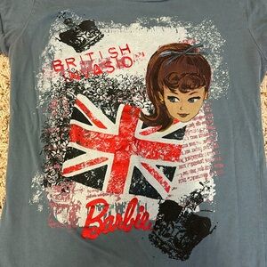 Vintage Y2K Barbie British Invasion Tee, 2006 Mattel Size Small